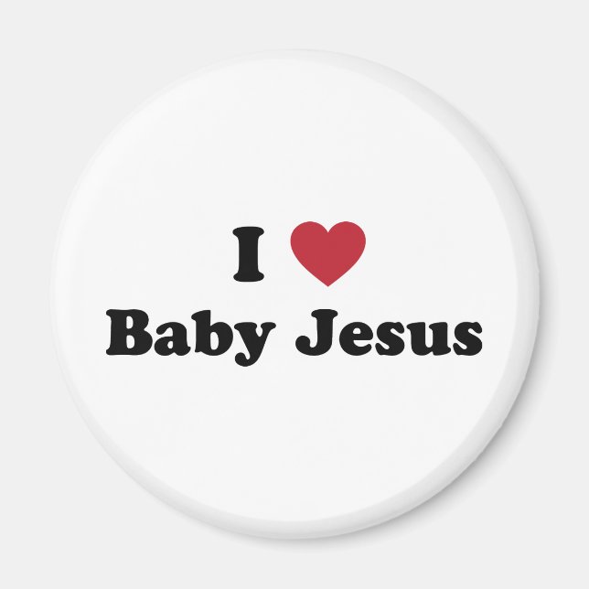 I kärlek baby jesus magnet (Framsidan)