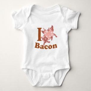 I KÄRLEK BACON flyga gris Tee