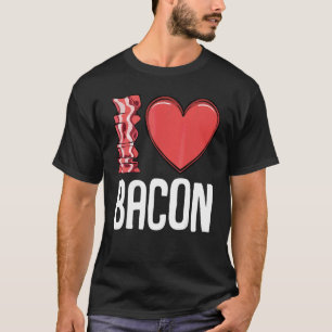 I Kärlek Bacon I Heart Bacon Breakfast Manar Women T Shirt