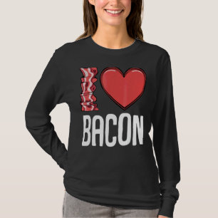 I Kärlek Bacon I Heart Bacon Breakfast Manar Women T Shirt