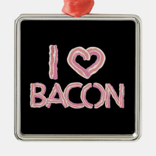 I Kärlek Bacon Julgransprydnad Metall