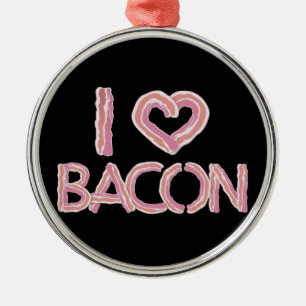 I Kärlek Bacon Julgransprydnad Metall