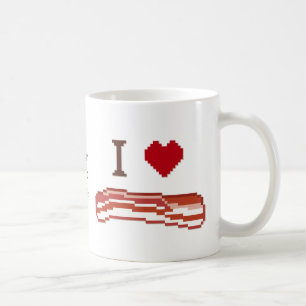 I Kärlek Bacon Kaffemugg