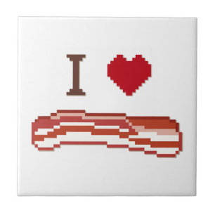 I Kärlek Bacon Kakelplatta