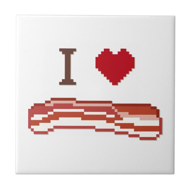 I Kärlek Bacon Kakelplatta (Framsidan)