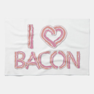 I Kärlek Bacon Kökshandduk