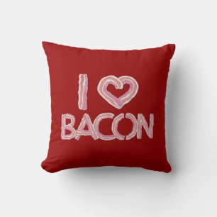 I Kärlek Bacon Kudde