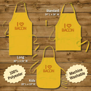 I Kärlek Bacon Långt Förkläde