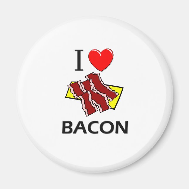 I Kärlek Bacon Magnet (Framsidan)