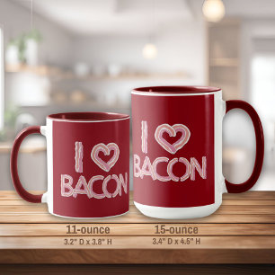 I Kärlek Bacon Mugg