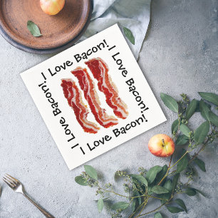 I Kärlek Bacon Pappersservett