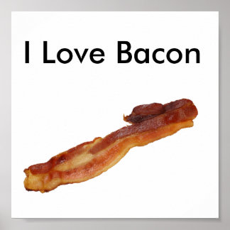 I Kärlek Bacon Poster