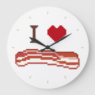 I Kärlek Bacon Stor Klocka