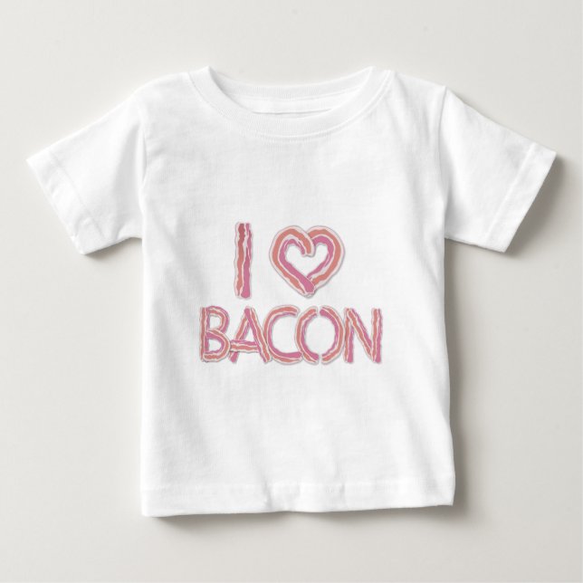 I Kärlek Bacon T-shirt (Framsida)