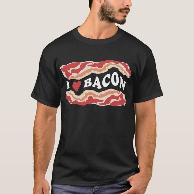 I Kärlek Bacon Tee (Framsida)
