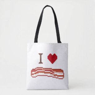 I Kärlek Bacon Tygkasse