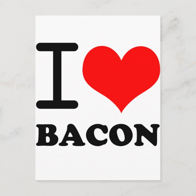 I kärlek bacon vykort (Framsida)