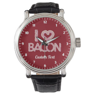 I Kärlek Bacon Wrist Watch Armbandsur