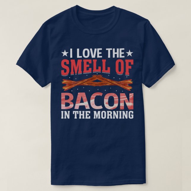 I Kärlek, Bacons salong på morgonen Gris Kött T Shirt (Design framsida)