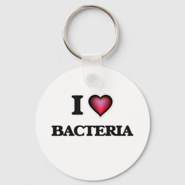 I Kärlek Bacteria Nyckelring (Framsida)