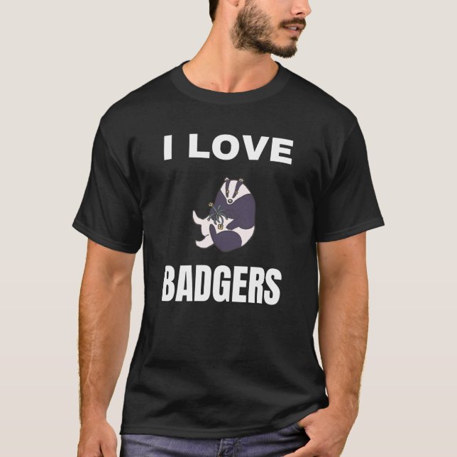 I kärlek Badgers T Shirt (Framsida)
