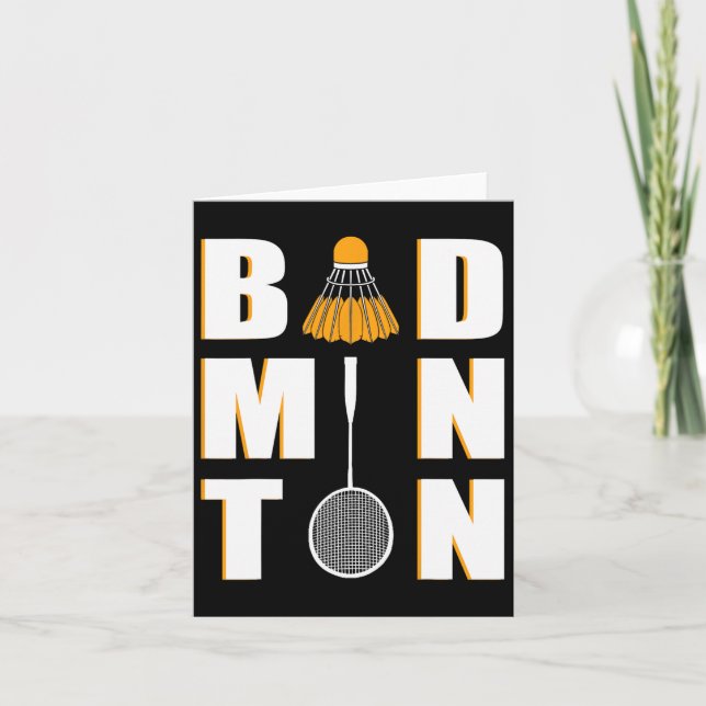 I Kärlek Badminton - Badminton Kort (Framsida)