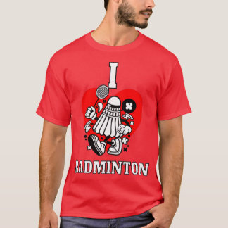 I kärlek badminton T 13 Shirt