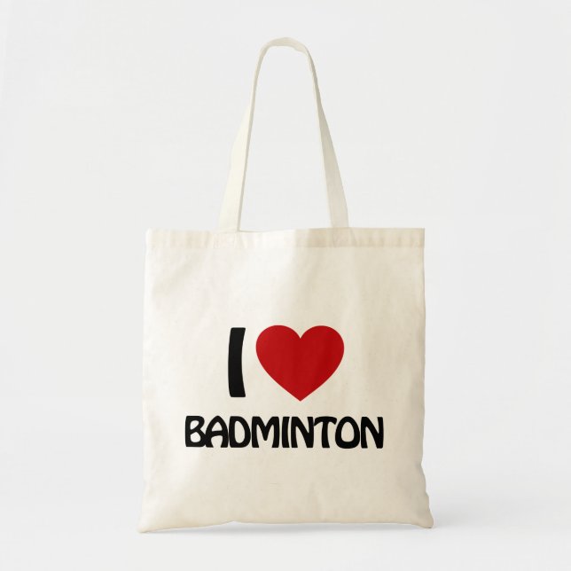 I kärlek Badminton Tygkasse (Framsidan)