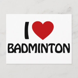 I kärlek Badminton Vykort