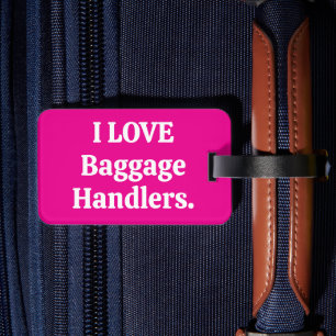 I kärlek bagagehanterare för bagage märkre shock r bagagebricka