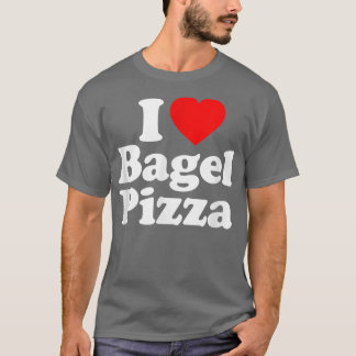 I Kärlek Bagel Pizza Heart Funny 781131 T Shirt