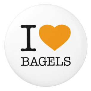 I KÄRLEK BAGELS KNOPP