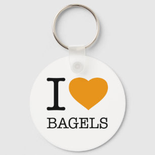 I KÄRLEK BAGELS NYCKELRING