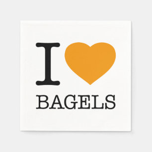 I KÄRLEK BAGELS PAPPERSSERVETT