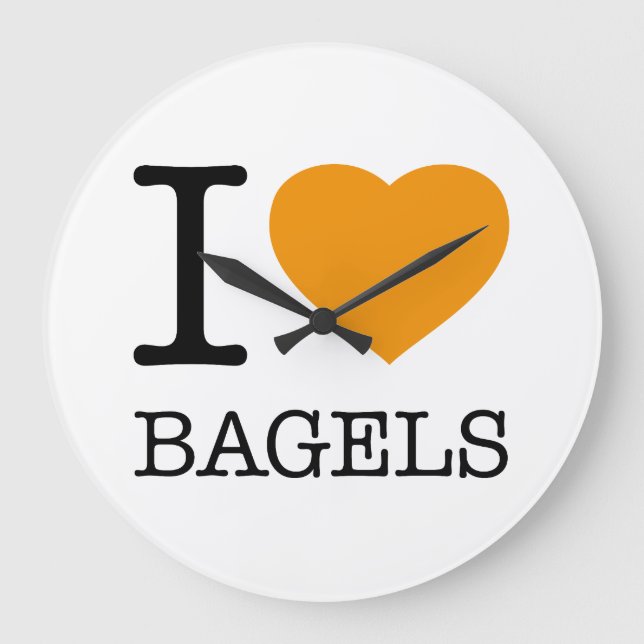 I KÄRLEK BAGELS STOR KLOCKA (Framsida)