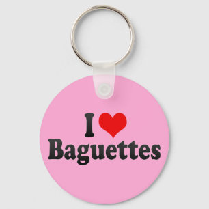 I Kärlek Baguettes Nyckelring