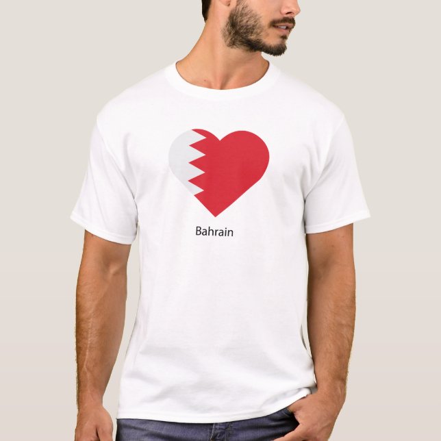 I Kärlek Bahrain T Shirt (Framsida)