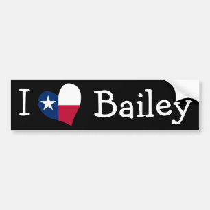 I Kärlek Bailey Bildekal