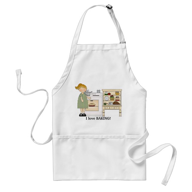 I Kärlek Baking apron Förkläde (Framsidan)