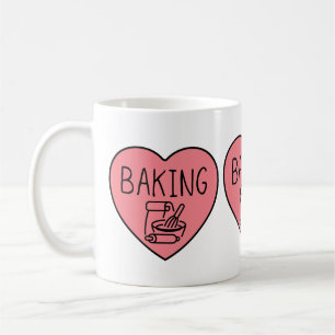 I Kärlek Baking Heart Kaffemugg