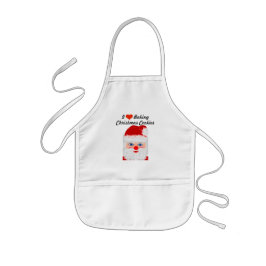 I Kärlek Baking jul jul Cookies Santa Apron Barnförkläde
