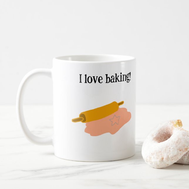 I Kärlek Baking Kaffemugg (Med munk)