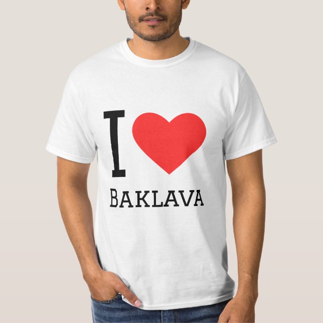 I kärlek baklava t shirt (Framsida)