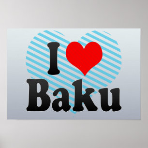 I Kärlek Baku, Azerbajdzjan Poster