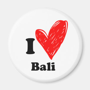 I Kärlek Bali - Hjärtskisch Magnet