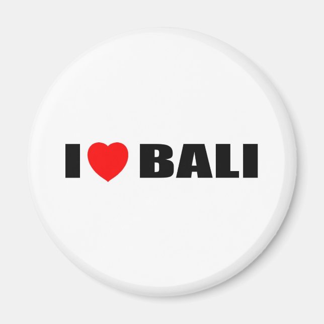 I Kärlek Bali, Indonesien Magnet (Framsidan)