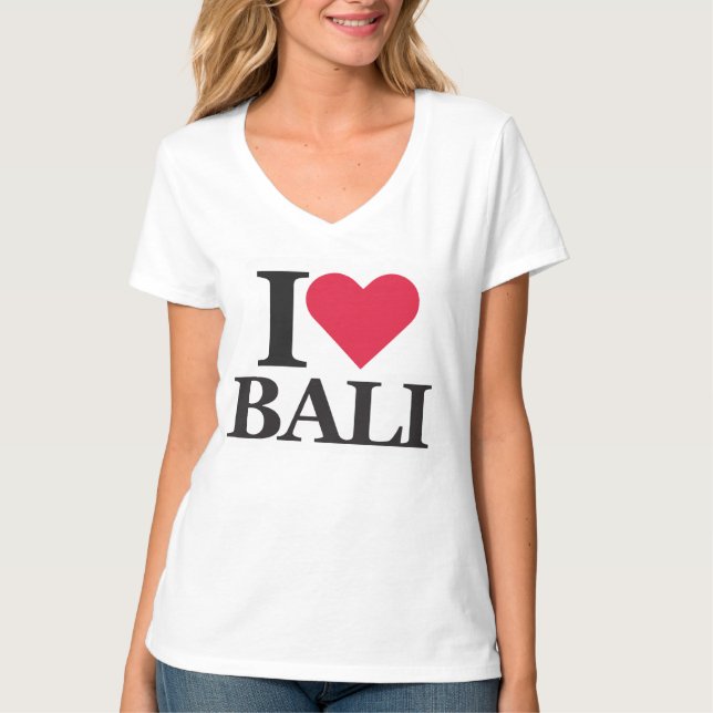 I Kärlek Bali T Shirt (Framsida)