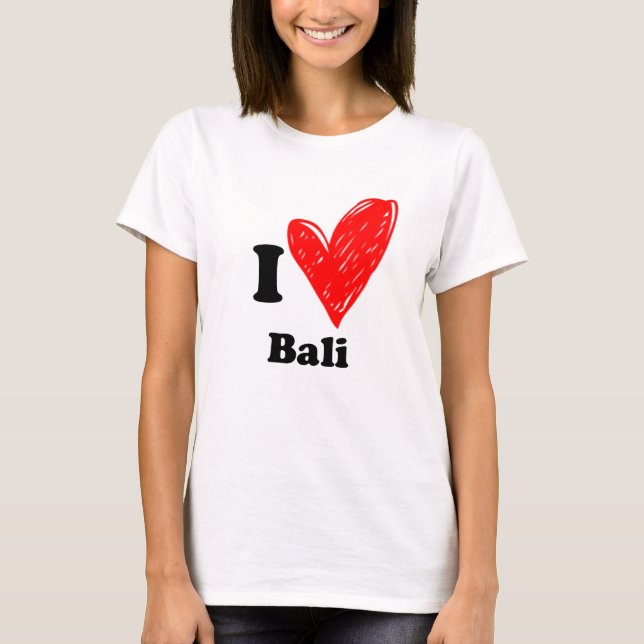 I kärlek Bali T-Shirt (Framsida)