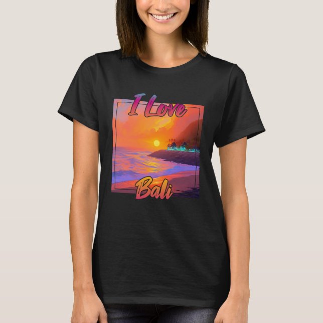 I Kärlek Bali T Shirt (Framsida)