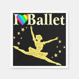 I KÄRLEK BALLET DESIGN PAPPERSSERVETT